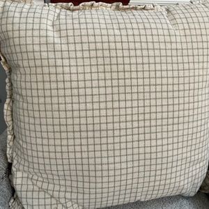 Oversized Mini Windowpane Pillow